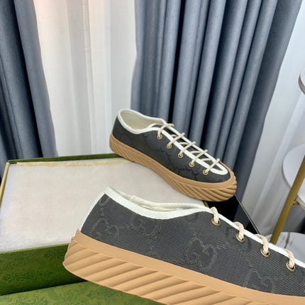 GG UNIQUE SNEAKER THICK-SOLE LEAD CANVAS