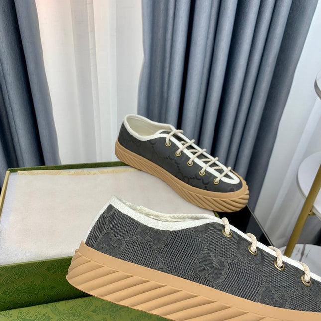 GG UNIQUE SNEAKER THICK-SOLE LEAD CANVAS