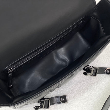 SMALL DIORCAMP BAG 23 IN BLACK CALFSKIN
