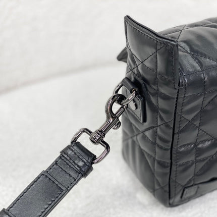 SMALL DIORCAMP BAG 23 IN BLACK CALFSKIN