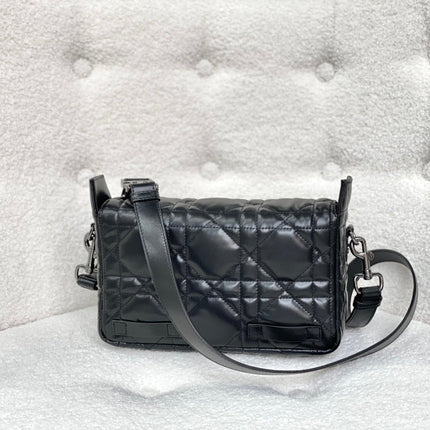 SMALL DIORCAMP BAG 23 IN BLACK CALFSKIN