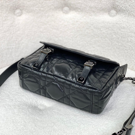 SMALL DIORCAMP BAG 23 IN BLACK CALFSKIN