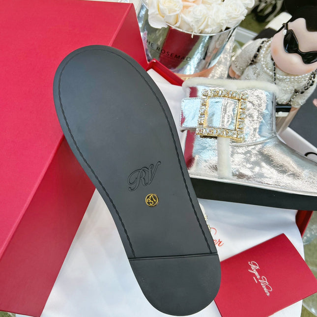 VIV SNOW ANKLE BOOTS IN SILVER PATENT CALFSKIN