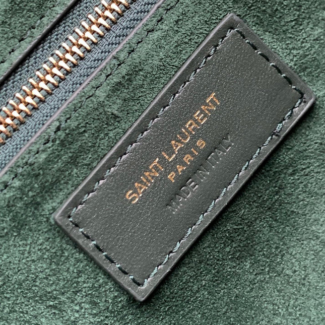 LE 5 À 7 BAG 24 DARK GREEN CALFSKIN