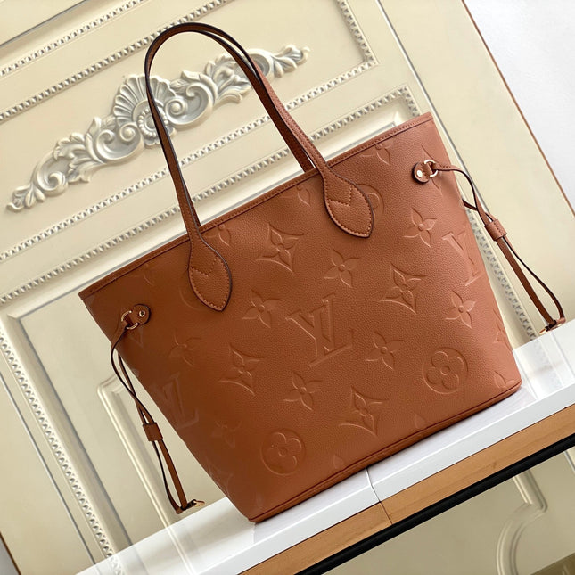 NEVERFULL MM 32 BROWN MONOGRAM EMPREINTE LEATHER