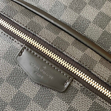BACKPACK 40 IN BLACK MONOGRAM LAMBSKIN
