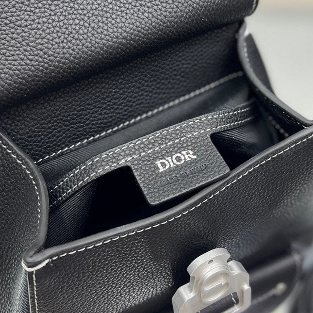 GALLOP SLING BAG 27 IN BLACK CALFSKIN