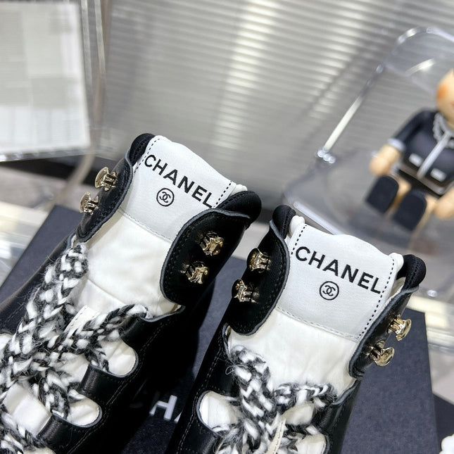 CC CANO ALTO SNEAKER IN BLACK CALFSKIN AND RUBBER