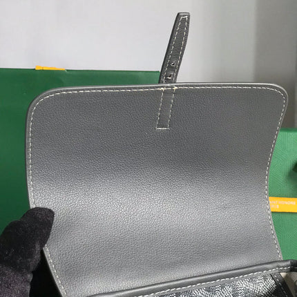 ALPIN MINI BACKPACK 21 IN GRAY LAMBSKIN AND GOYARDINE CANVAS