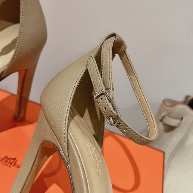 PREMIERE 115 SANDAL IN SAND BROWN CALFSKIN