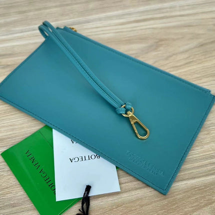 SMALL CABAT 32 IN TEAL BLUE LAMBSKIN