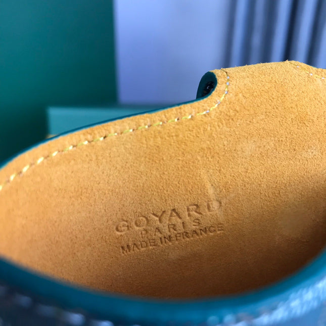 MONTMARTRE GM CASE 18 IN GREEN GOYARDINE CANVAS