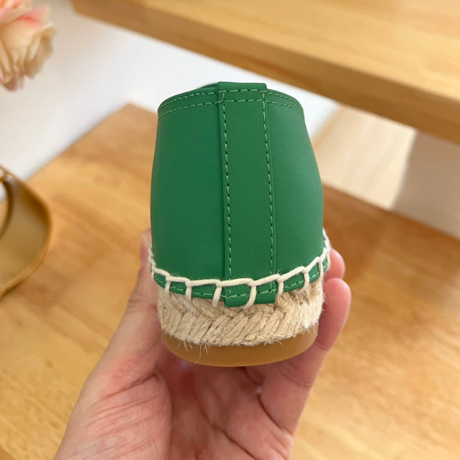 SL YVES LOGO SLIP ON DARK GREEN CALFSKIN