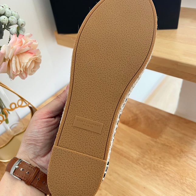 SL YVES LOGO SLIP ON BLACK CALFSKIN AND MESH