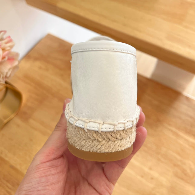 SL YVES LOGO SLIP ON WHITE CALFSKIN AND MESH