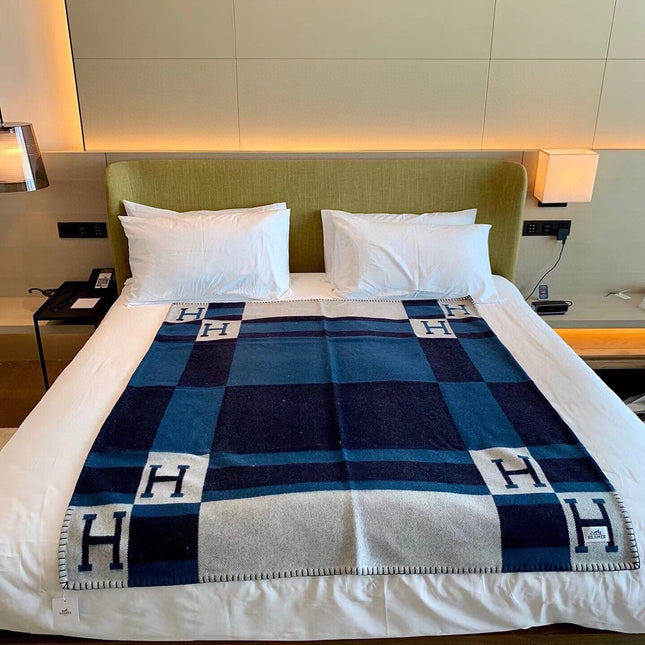BLANKET 170 CM IN COLORFUL WOOL AND CASHMERE 689475