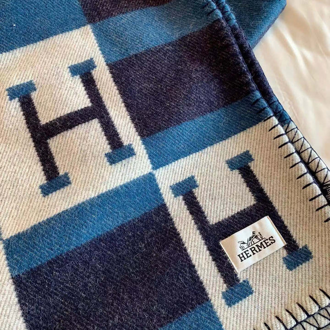BLANKET 170 CM IN COLORFUL WOOL AND CASHMERE 689475