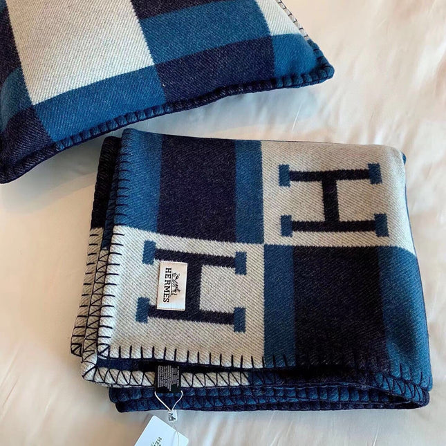 BLANKET 170 CM IN COLORFUL WOOL AND CASHMERE 689475
