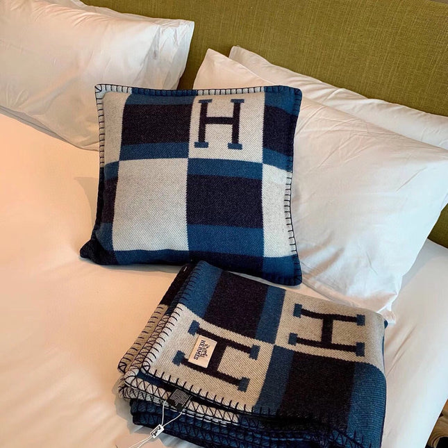 BLANKET 170 CM IN COLORFUL WOOL AND CASHMERE 689475