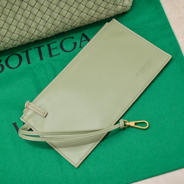 Large Cabat 45cm Light Green Lambskin Ghw