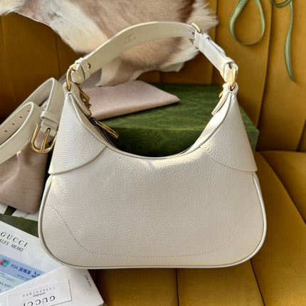 SHOULDER BAG 25 IN WHITE LAMBSKIN GOLD HARDWARE