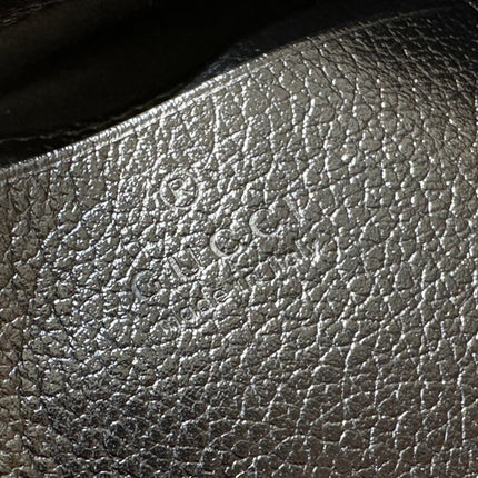 SHOULDER BAG 25 IN BLACK LAMBSKIN GOLD HARDWARE