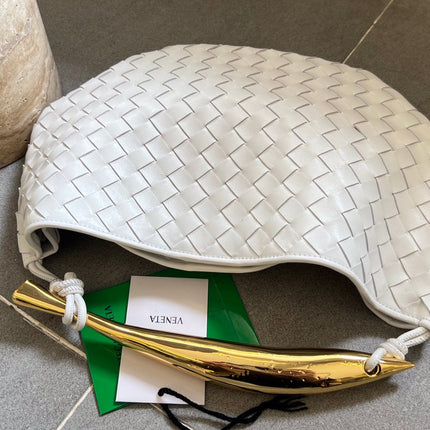 SARDINE 33 WITH CHAIN IN WHITE LAMBSKIN