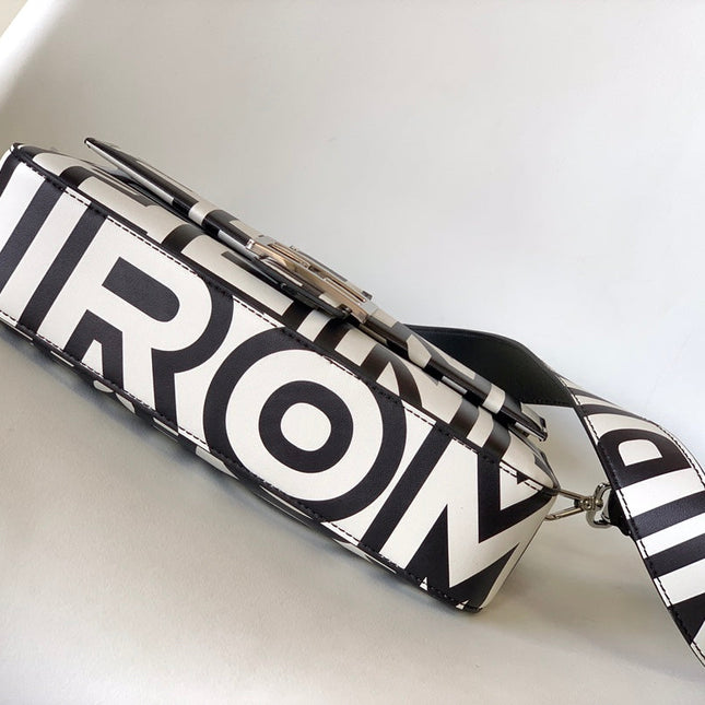 Fend Roma & Marc Jacobs 27 Bag Black White Leather Shw