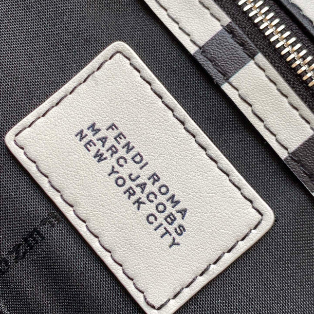 Fend Roma & Marc Jacobs 27 Bag Black White Leather Shw