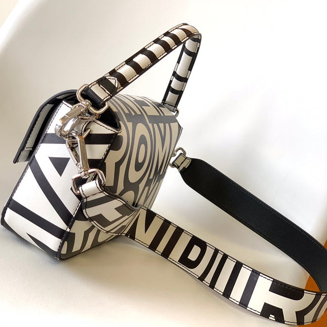 Fend Roma & Marc Jacobs 27 Bag Black White Leather Shw