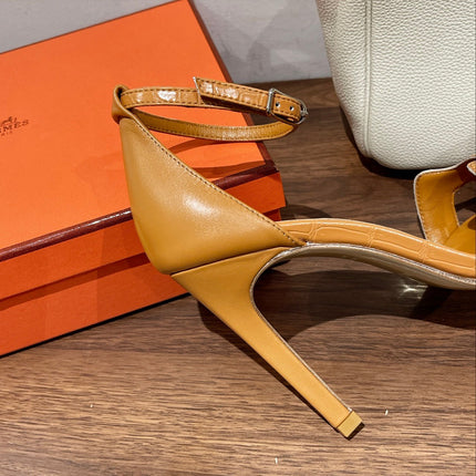 PREMIERE 115 SANDAL IN PEANUT BROWN CALFSKIN