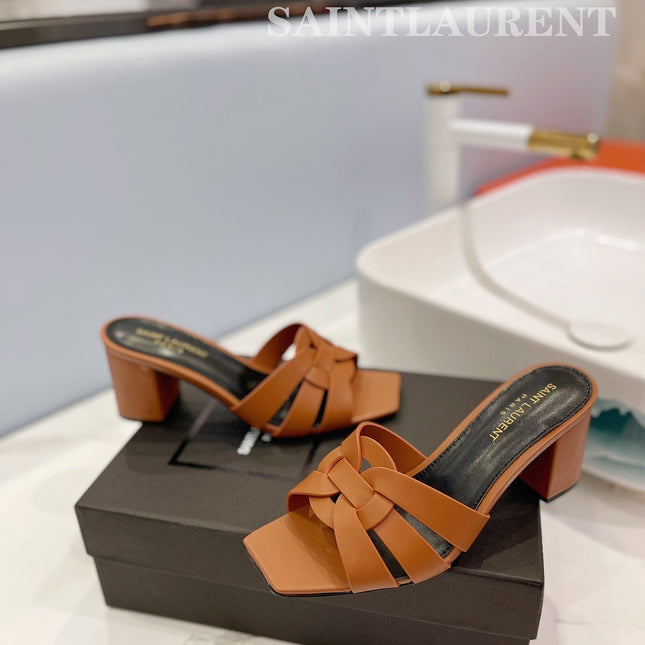 SL TRIBUTE MULES COPPER CALFSKIN