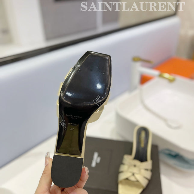 SL TRIBUTE MULES FLAX CALFSKIN