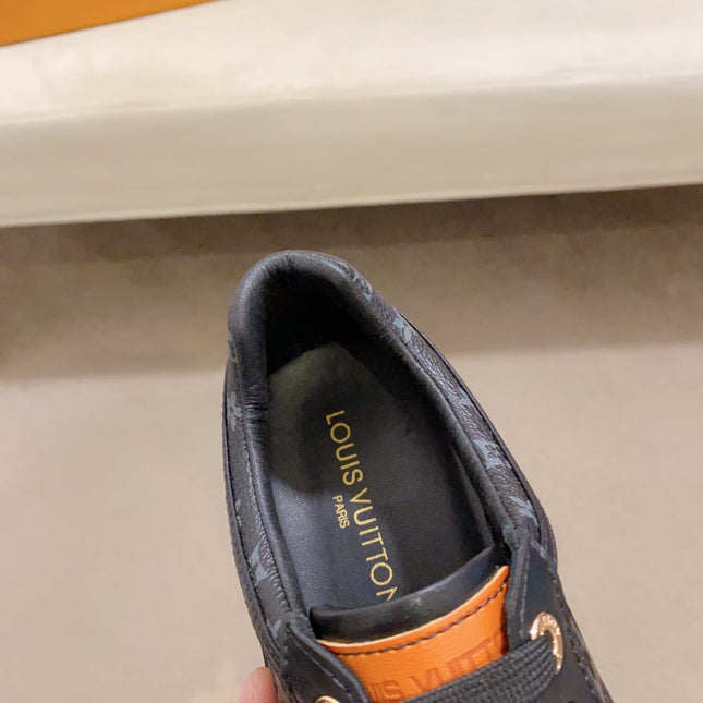 LV RIVOLI SNEAKER BLACK MINI MONOGRAM-EMBOSSED CALFSKIN