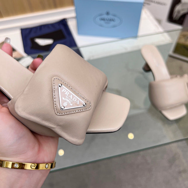 PRA SOFT PADDED NAPPA SANDALS 60 CHAMPAGNE LAMBSKIN