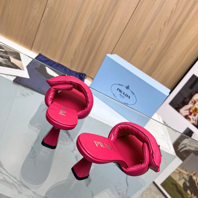 PRA SOFT PADDED NAPPA SANDALS 60 BARBIE PINK LAMBSKIN