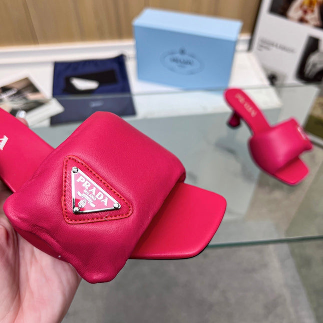 PRA SOFT PADDED NAPPA SANDALS 60 BARBIE PINK LAMBSKIN