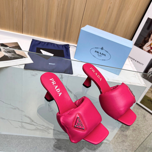 PRA SOFT PADDED NAPPA SANDALS 60 BARBIE PINK LAMBSKIN