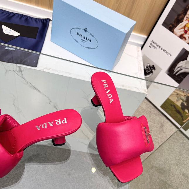 PRA SOFT PADDED NAPPA SANDALS 60 BARBIE PINK LAMBSKIN