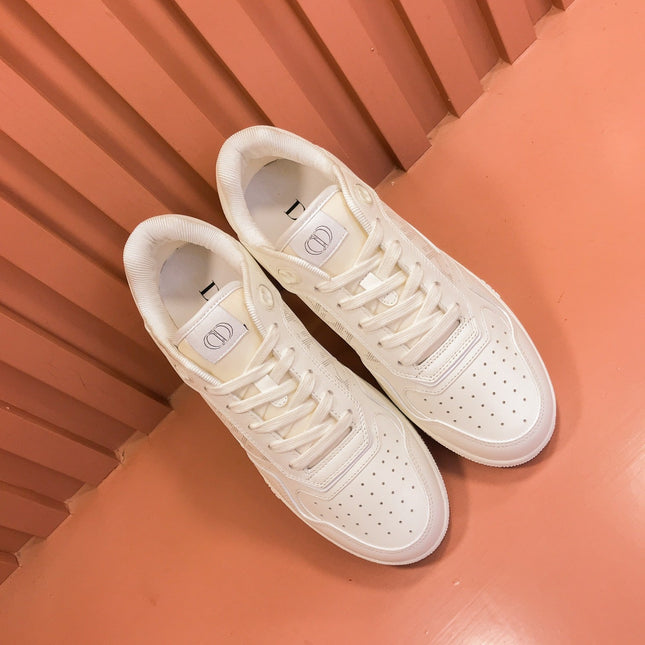 CD B27 LOW-TOP SNEAKER WHITE MESH CALFSKIN