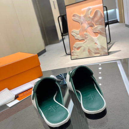 GROUPIE MULE OCEAN MIX SILVER LAMBSKIN