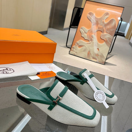 GROUPIE MULE OCEAN MIX SILVER LAMBSKIN