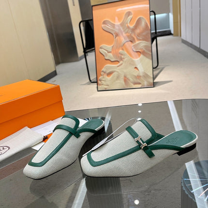 GROUPIE MULE OCEAN MIX SILVER LAMBSKIN