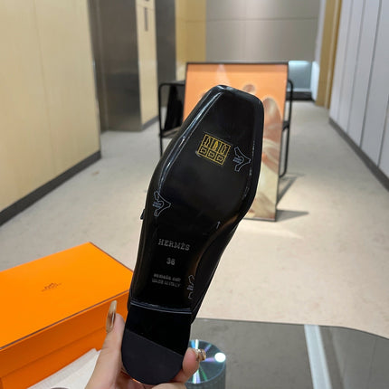 GROUPIE MULE BLACK LAMBSKIN