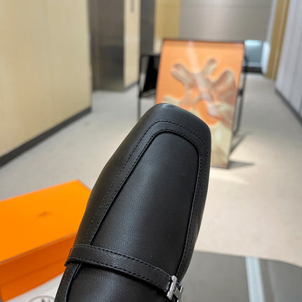 GROUPIE MULE BLACK LAMBSKIN