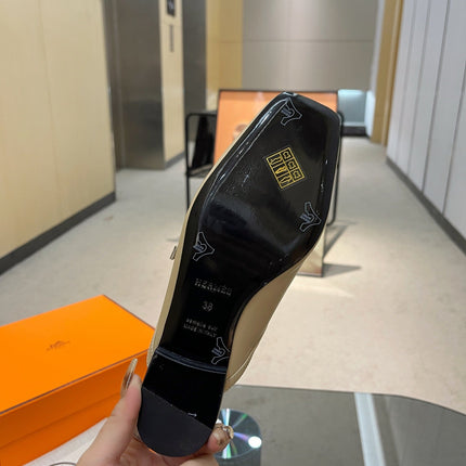 GROUPIE MULE BEIGE LAMBSKIN