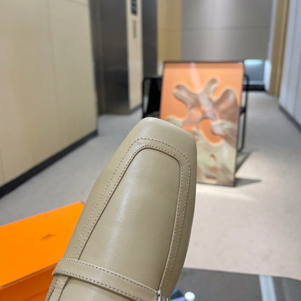 GROUPIE MULE BEIGE LAMBSKIN