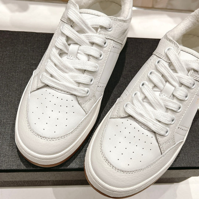 SL SL/61 SNEAKERS WHITE PERFORATED CALFSKIN