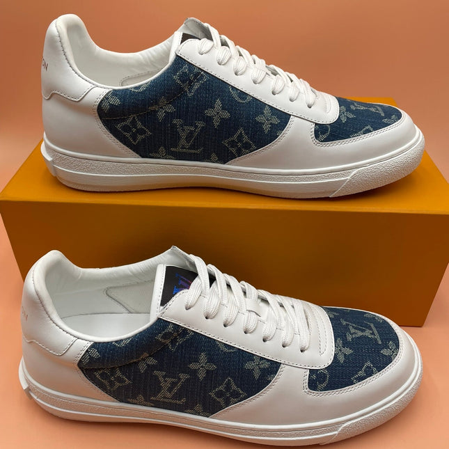 LV MONOGRAM DENIM BLUE SNEAKER
