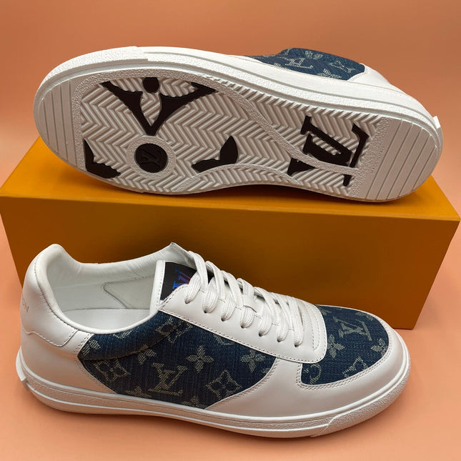 LV MONOGRAM DENIM BLUE SNEAKER